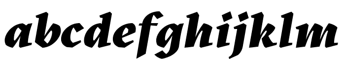 Kitsch Trial Extrabold Italic Font LOWERCASE