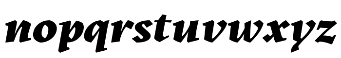 Kitsch Trial Extrabold Italic Font LOWERCASE