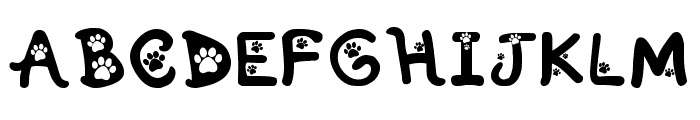 Kitten Paws Regular Font UPPERCASE