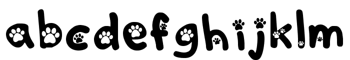 Kitten Paws Regular Font LOWERCASE