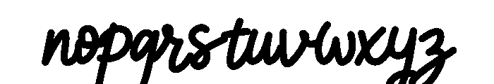 Kitten Paws Rounded Script Font LOWERCASE