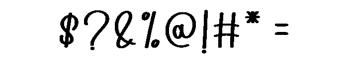 Kitten Font OTHER CHARS