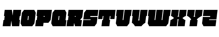 Kittrick Condensed Semi-Italic Font UPPERCASE