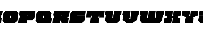 Kittrick Expanded Semi-Italic Font UPPERCASE