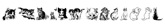 Kitty the Cat Font UPPERCASE