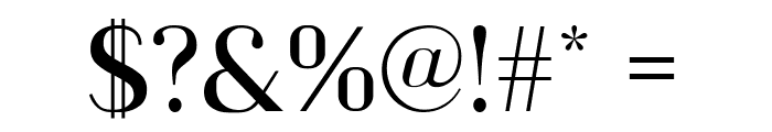Kiyana 400 Regular Font OTHER CHARS
