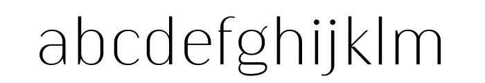 Kiyana Display UltraLight Font LOWERCASE