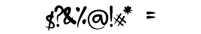 kinfunny Font OTHER CHARS
