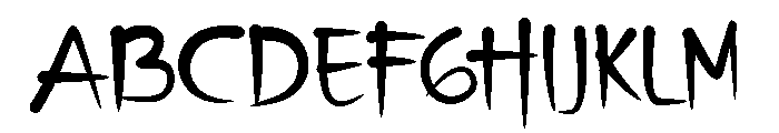 kinfunny Font UPPERCASE