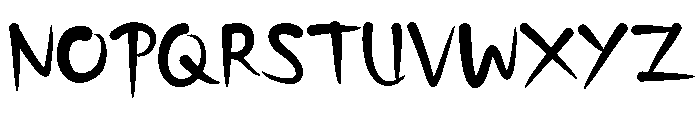 kinfunny Font UPPERCASE