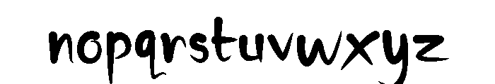 kinfunny Font LOWERCASE