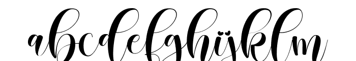 kity love Regular Font LOWERCASE