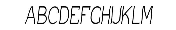 Kibbles-CondensedItalic Font UPPERCASE