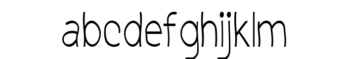 Kibbles-CondensedRegular Font LOWERCASE