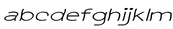 Kibbles-ExtraexpandedItalic Font LOWERCASE