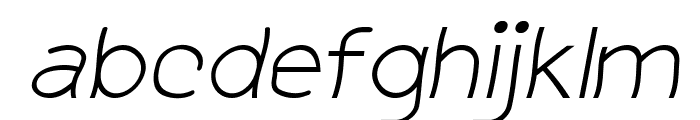 Kibbles-Italic Font LOWERCASE