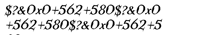 Kidela Italic Font OTHER CHARS