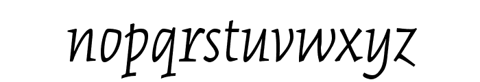 KinesisStd-LightItalic Font LOWERCASE