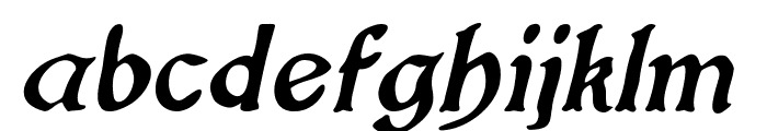 KingLear-BoldItalic Font LOWERCASE
