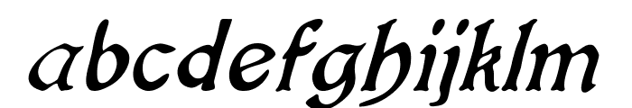KingLearItalic Font LOWERCASE