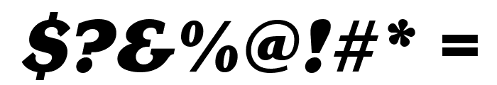 Kingston-Heavy-Italic Font OTHER CHARS