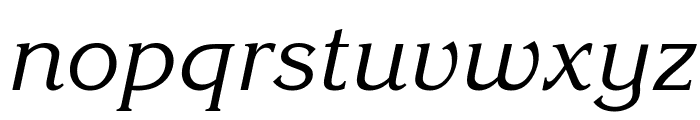 Kingston-Italic Font LOWERCASE