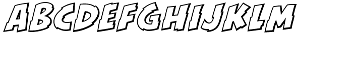 KillSwitch Outline Italic Font LOWERCASE