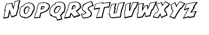 KillSwitch Outline Italic Font LOWERCASE