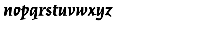 Kinesis Black Italic Font LOWERCASE
