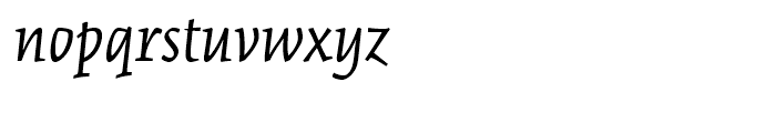 Kinesis Italic Font LOWERCASE