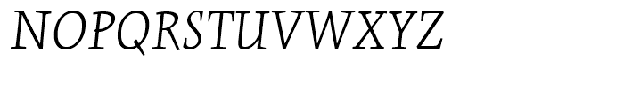 Kinesis Light Italic Font UPPERCASE