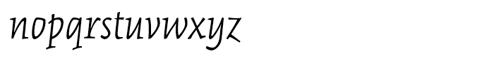 Kinesis Light Italic Font LOWERCASE