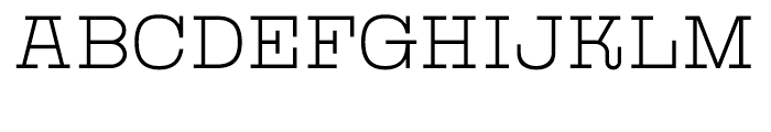 Kinghorn 105 Thin Font UPPERCASE