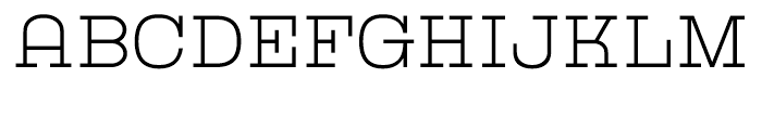 Kinghorn 205 Thin Font UPPERCASE