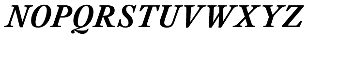 Kings Caslon Bold Italic Font UPPERCASE