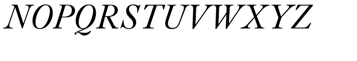 Kings Caslon Display Italic Font UPPERCASE