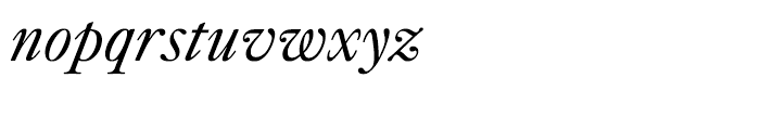 Kings Caslon Display Italic Font LOWERCASE