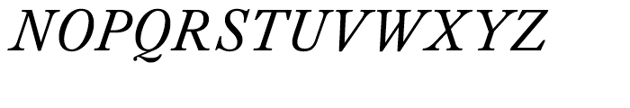 Kings Caslon Italic Font UPPERCASE
