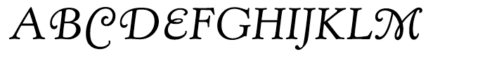 Kingsley Light Italic Swash with OS Figs TC Font UPPERCASE