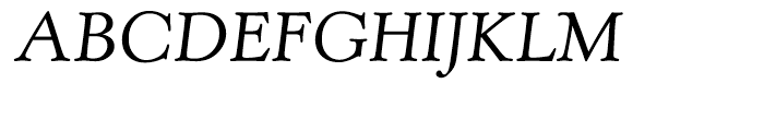 Kingsley Light Italic TC Font UPPERCASE