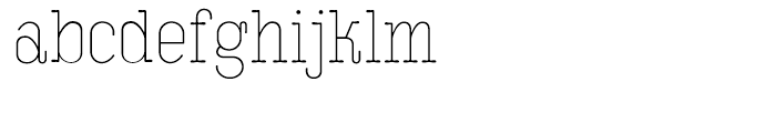 Kinsey Thin Font LOWERCASE