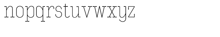 Kinsey Thin Font LOWERCASE