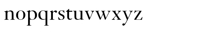 Kis Roman Font LOWERCASE