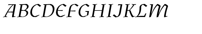 Kitsch Italic Font UPPERCASE