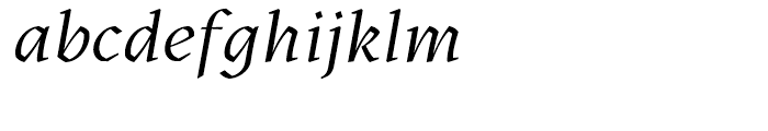 Kitsch Italic Font LOWERCASE
