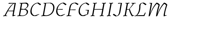 Kitsch Light Italic Font UPPERCASE