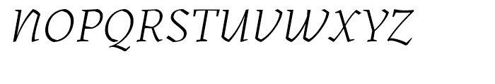 Kitsch Light Italic Font UPPERCASE
