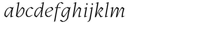 Kitsch Light Italic Font LOWERCASE