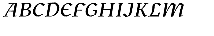 Kitsch Medium Italic Font UPPERCASE