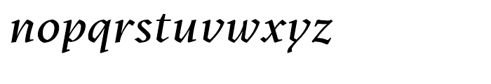 Kitsch Medium Italic Font LOWERCASE